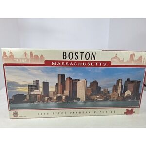 MasterPieces Boston Massachusetts 1000 Piece Panoramic Jigsaw Puzzle USA NEW